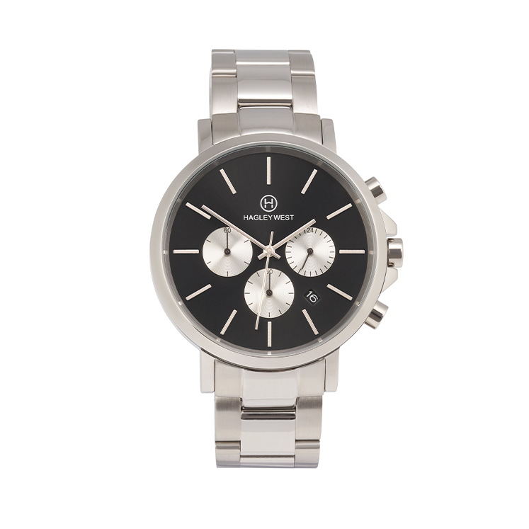 Chrono - HWW101 | Black/Silver Link