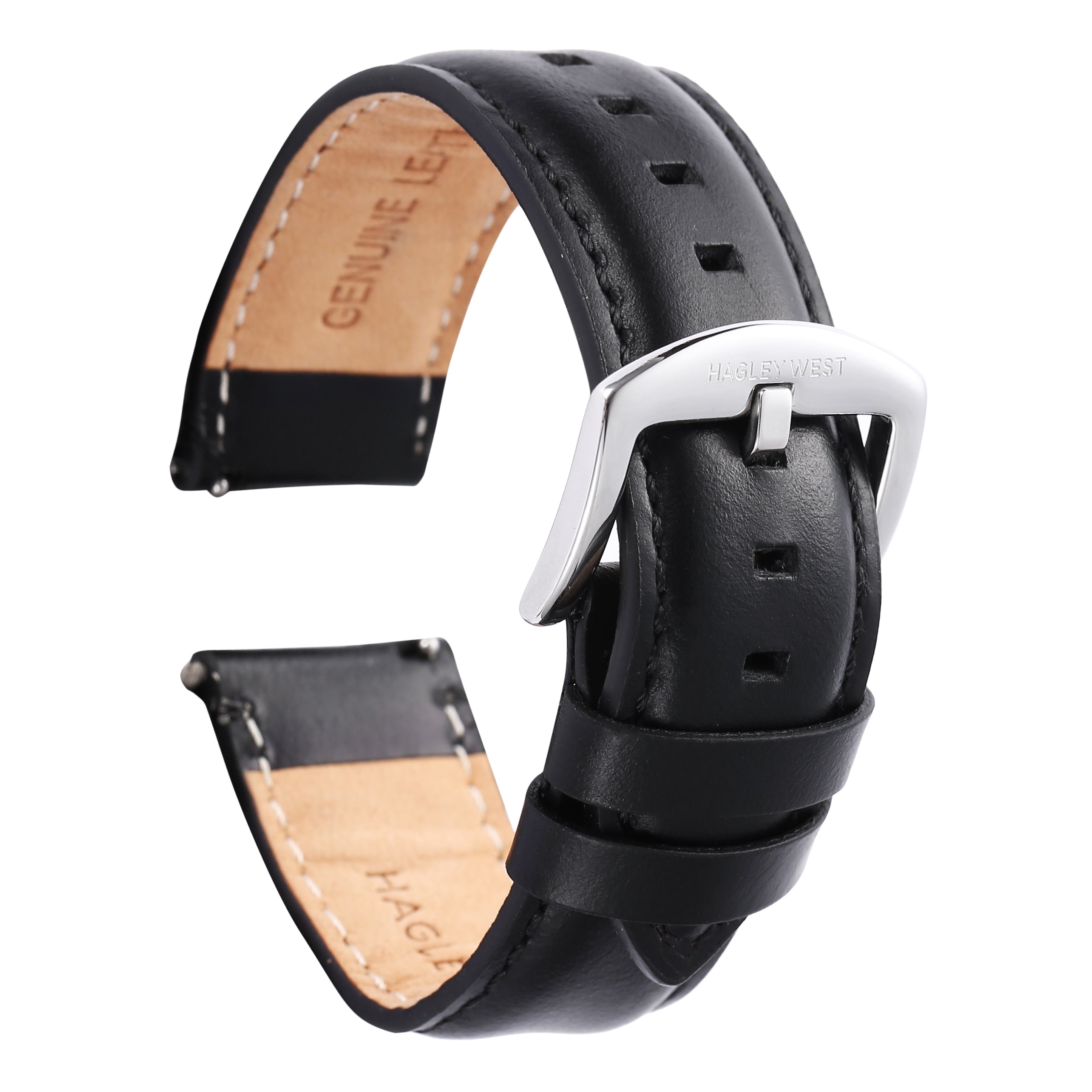 Brit - Black Leather Strap