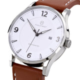 Entrepreneur Risk | White & Brown Leather Watch | Men's Watches | Hagley West